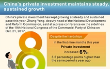 Graphics: China's private investment growth in first 9 months of 2017