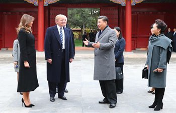 Xi welcomes Trump in China's Forbidden City