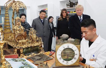 Xi and Trump watch craftsmen repair relics in Forbidden City