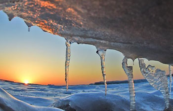 Amazing scenery of sea ice in China's Liaoning
