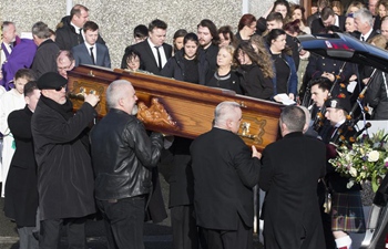 Funeral of The Cranberries lead singer Dolores O'Riordan held in Limerick