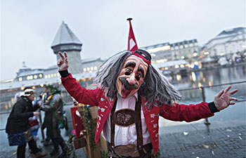 Lucerne Carnival held in Switzerland