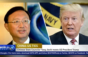 Trump meets with Chinese state councilor, says he's willing to strengthen Sino-US ties