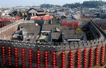 Ancient towns decorated to greet upcoming Chinese Lunar New Year