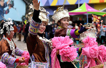 People of Miao ethnic group celebrate Manghao Festival in Guangxi