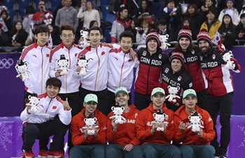 Hungary wins men's 5000m short track speed skating relay gold at PyeongChang Games