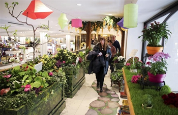 "Once Upon a Springtime" flower show held in Macy's in New York