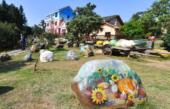 East China's village decorated with paintings