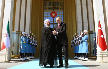 Turkish president welcomes Iranian counterpart in Ankara
