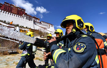 Emergency drill held at Potala Palace in China's Tibet