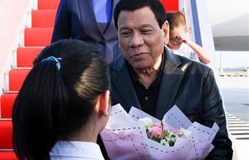 Philippine president arrives in south China for BFA Annual Conference