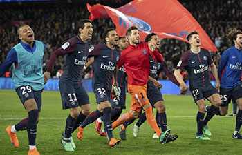 Paris Saint-Germain wins French Ligue 1 2017-18 champion