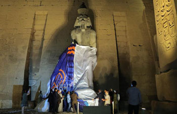 Colossal statue of King Ramses II unveiled at Luxor Temple in Egypt