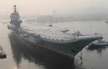 China's first domestically-built aircraft carrier sets out for sea trials