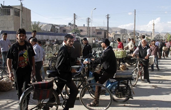 Bicycles become daily means of transportation in Syria's Douma
