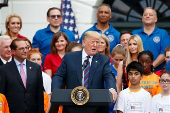Trump participates in White House Sports and Fitness Day