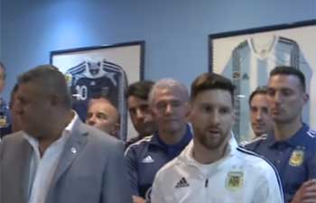 Argentina's national team heads to Russian World Cup