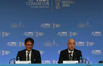 Press conference held after 68th FIFA Congress in Moscow, Russia