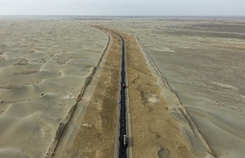 In pics: highways in Taklimakan Desert in China's Xinjiang