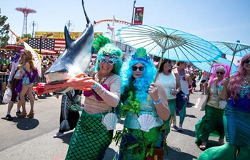 2018 Mermaid Parade held at Coney Island in New York