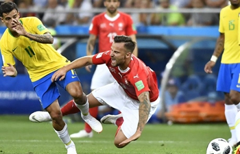 Brazil and Switzerland draw 1-1 in Group E match in Rostov-on-Don