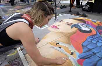 26th annual Pasadena Chalk Festival held in Los Angeles