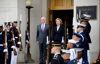 Mattis meets with German defense minister at Pentagon