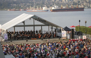 Free outdoor concert held in Vancouver, Canada