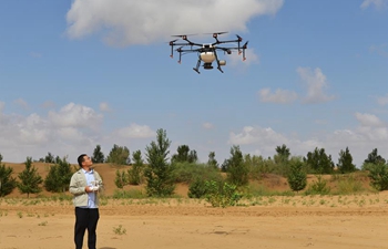 Technological innovation facilitates greening of China's 7th largest desert