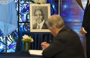 UN holds memorial service for late secretary-general Annan