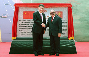Xi, O'Neill witness hand-over of China-assisted Independence Boulevard to PNG