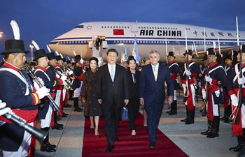 Chinese president arrives in Argentina for state visit, G20 summit