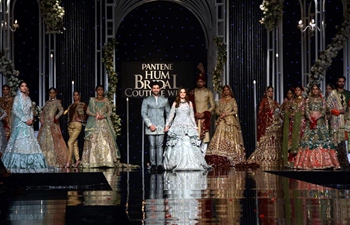 Creations presented on Bridal Couture Week in E Pakistan's Lahore