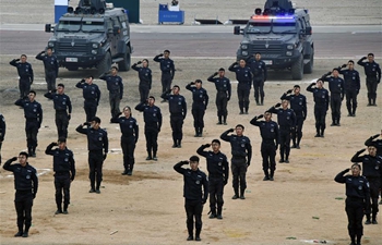 SWAT team members participate in drill in Jinan, east China's Shandong