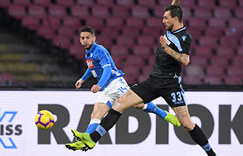 Serie A: Napoli beats Lazio 2-1