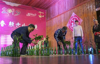 Spring Festival get-together held at Chimushan Village in Lishui, E China