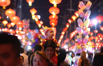 Chinese Lunar New Year celebration held in Chinatown of Yangon, Myanmar