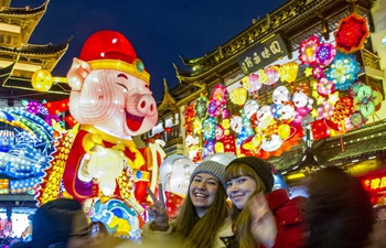 Lanterns illuminated to celebrate Spring Festival across China