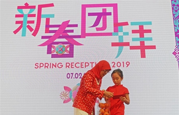 Singaporean president attends Spring Festival reception