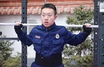 Chinese firefighters undergo intensive training