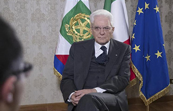 Interview: Italy-China partnership rests on solid foundations, says Italian president