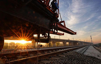 Track-laying starts for Beijing-Xiongan intercity railway