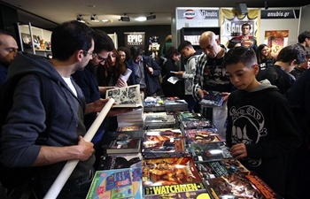 People visit Comicdom Con Athens 2019 in Greece