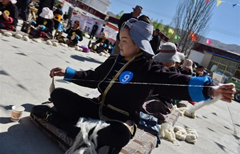 Pulu weaving competition held in Shannan City, China's Tibet
