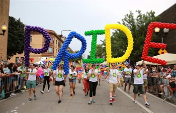 People participate in 50th Annual Chicago Pride Parade in U.S.