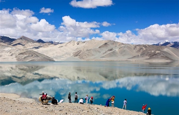Scenery of Baisha Lake in Akto County, China's Xinjiang