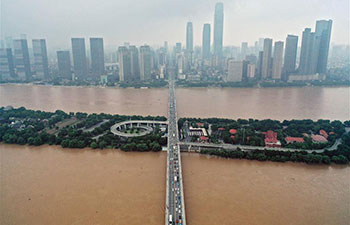China's Hunan issues red alert for flood