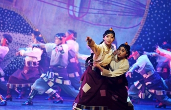Dance drama featuring Guozhuang dance performed in NW China's Gansu