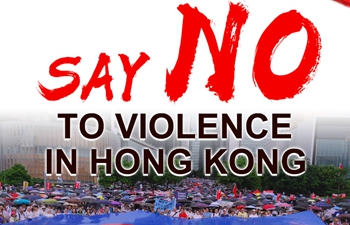 Say NO to violence in Hong Kong