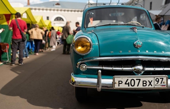 Highlightes of vintage fair in Moscow, Russia